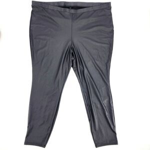 Torrid Full Length Comfort High Waist PU Legging Womens Plus Size 4X Black
